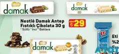 NESTLE DAMAK ANTEP FISTIKLI ÇİKOLATA 30 G